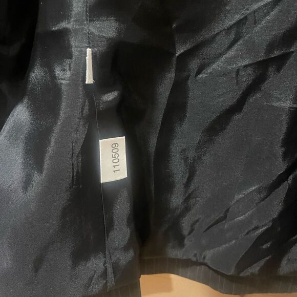 Ann Taylor Womens Black and Blue Pin Stripe Blazer - Picture 6 of 7